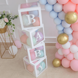 4 броя кутии с надпис BABY за декорация и украса