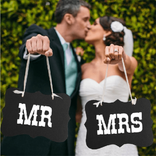 Табели за младоженци MR MRS декорация за сватба